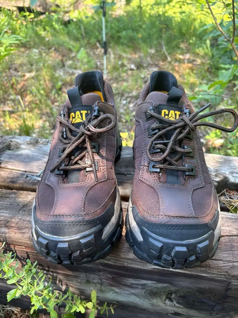 Caterpillar Invader ST EH Steel Toe Work Shoes Brown Men's Size 7.5 Wide